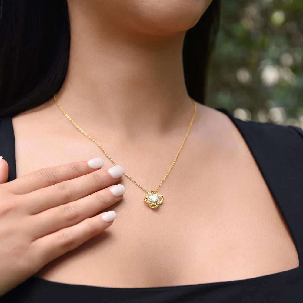 To My Wife – You Are My Home | Love Knot Necklace Gift