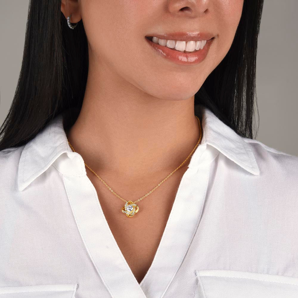 To My Wife – Quiet Moments | Love Knot Necklace Gift