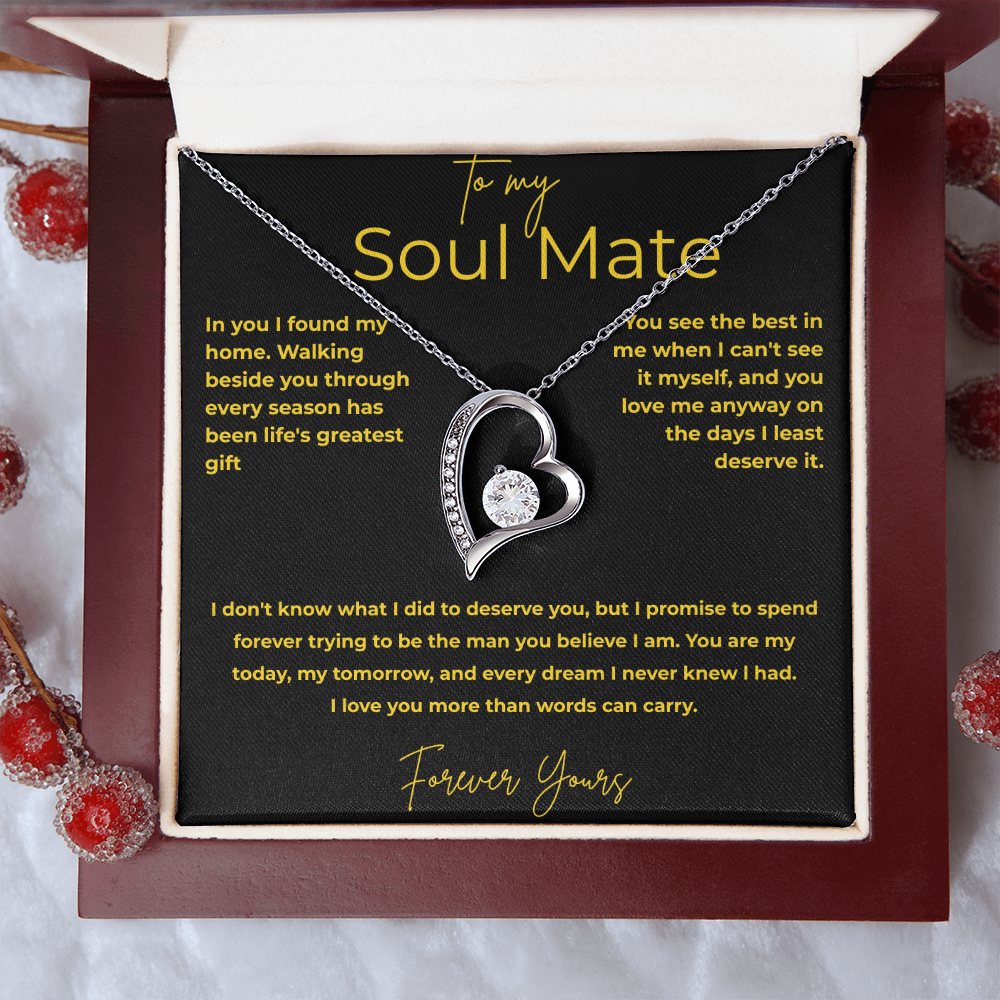 To My Soul Mate – You Are My Home | Forever Love Necklace Gift