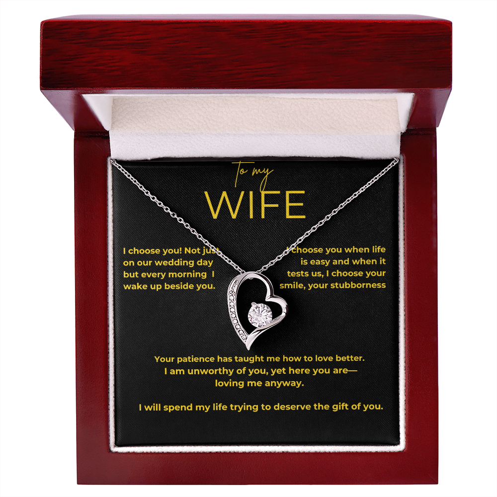 To My Wife – My Choice | Forever Love Necklace Gift