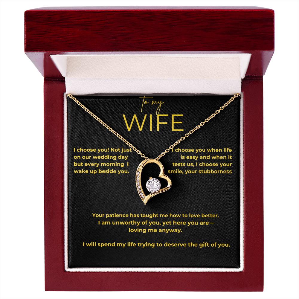 To My Wife – My Choice | Forever Love Necklace Gift
