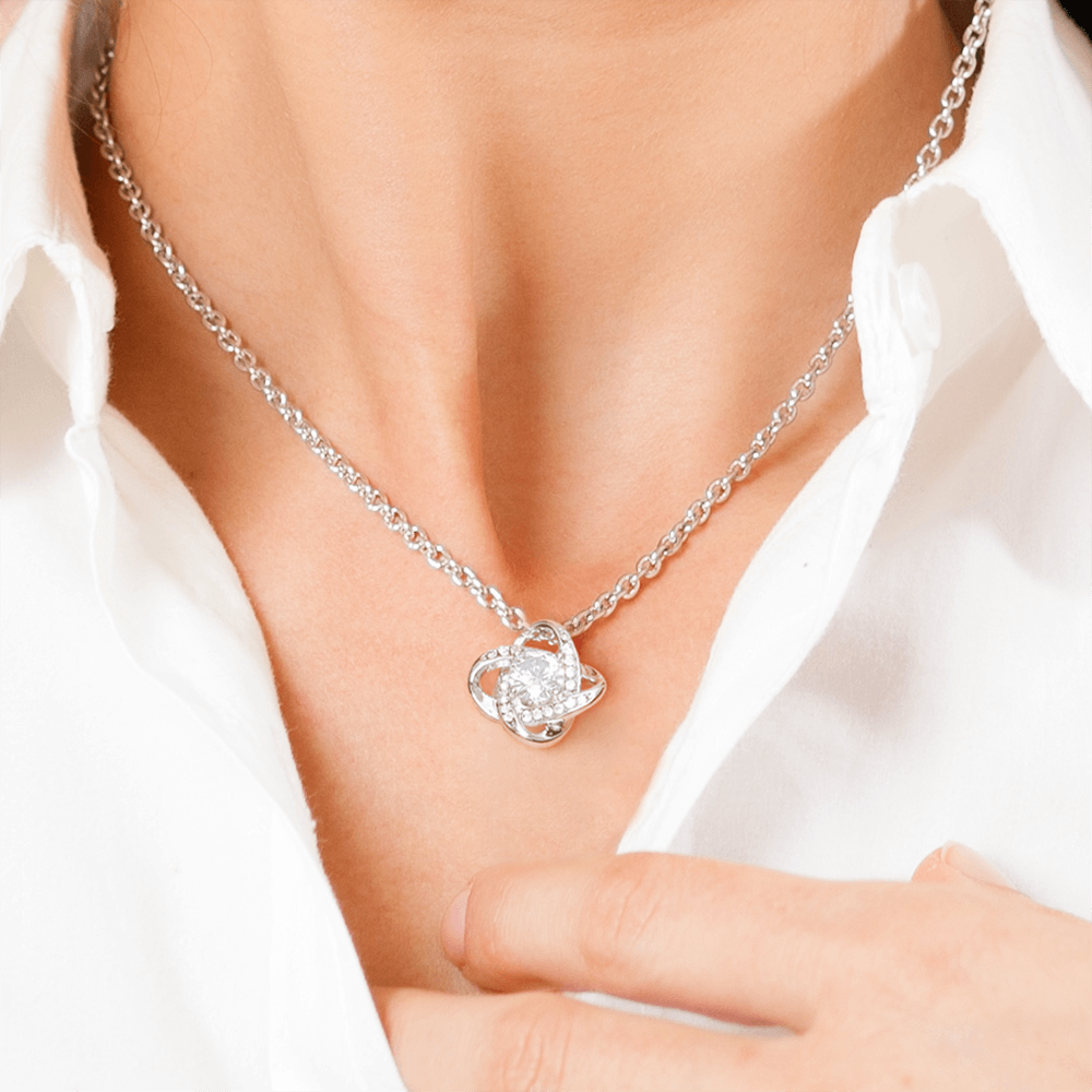 To My Wife – You Are My Home | Love Knot Necklace Gift