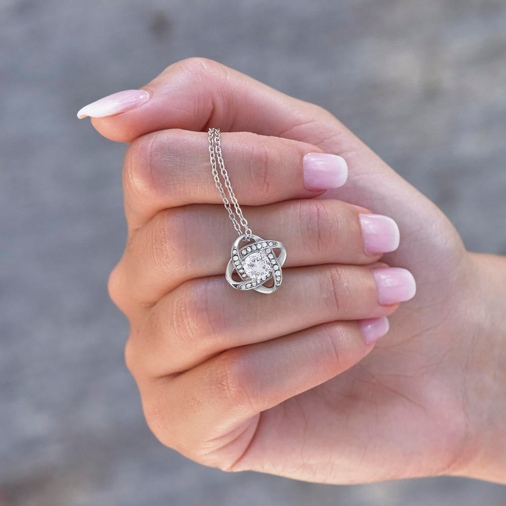 To My Wife – You Are My Home | Love Knot Necklace Gift