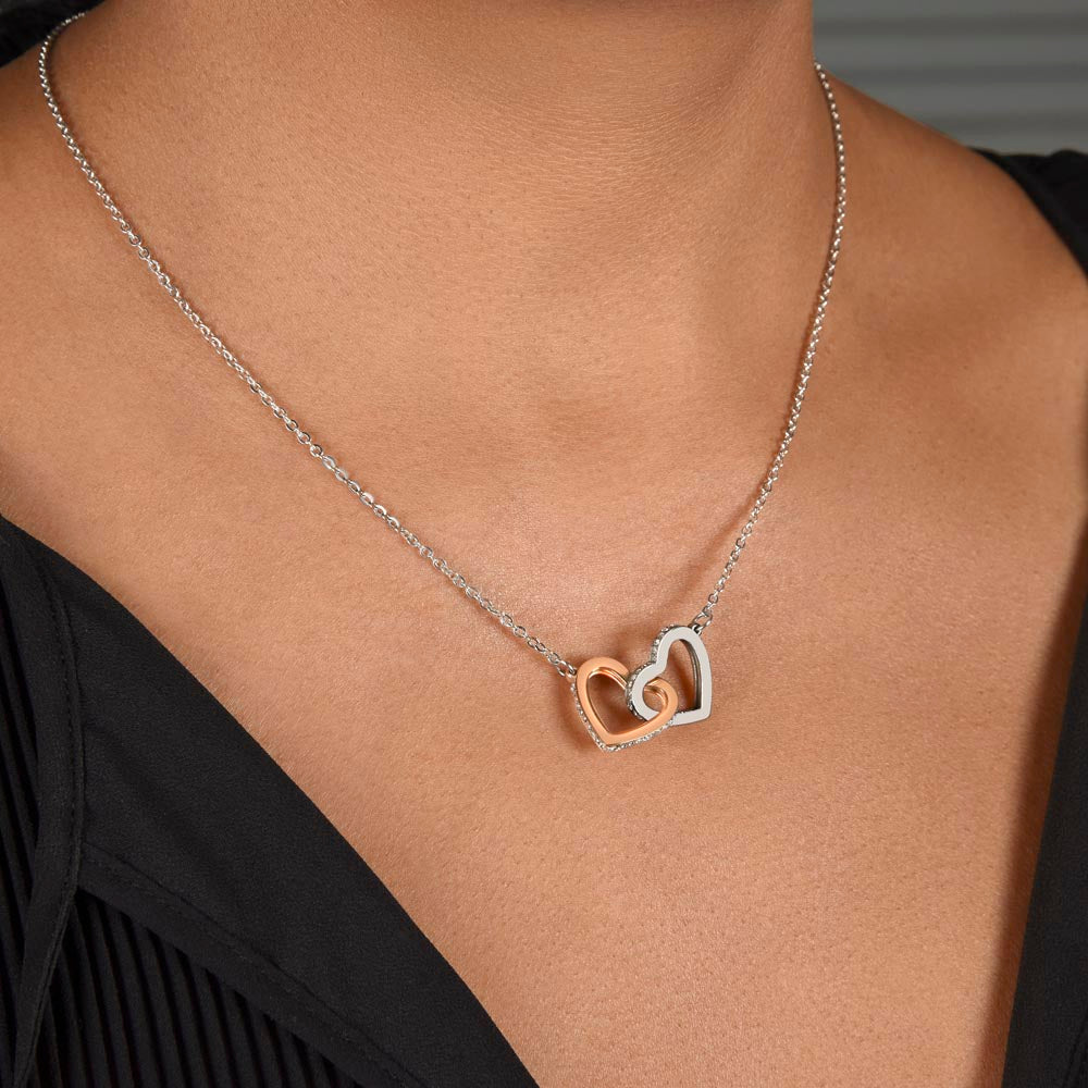 To My Wife – Quiet Moments | Interlocking Hearts Necklace Gift
