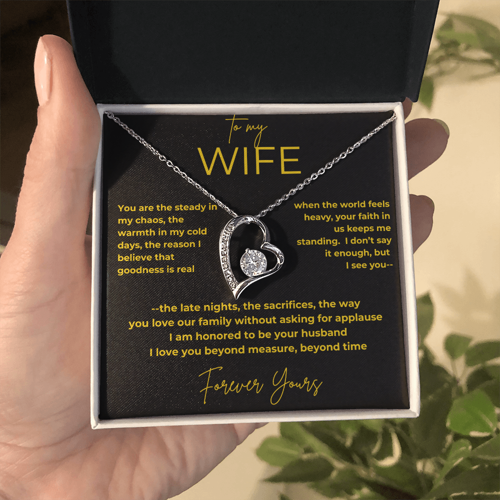 To My Wife – My Anchor | Forever Love Necklace Gift