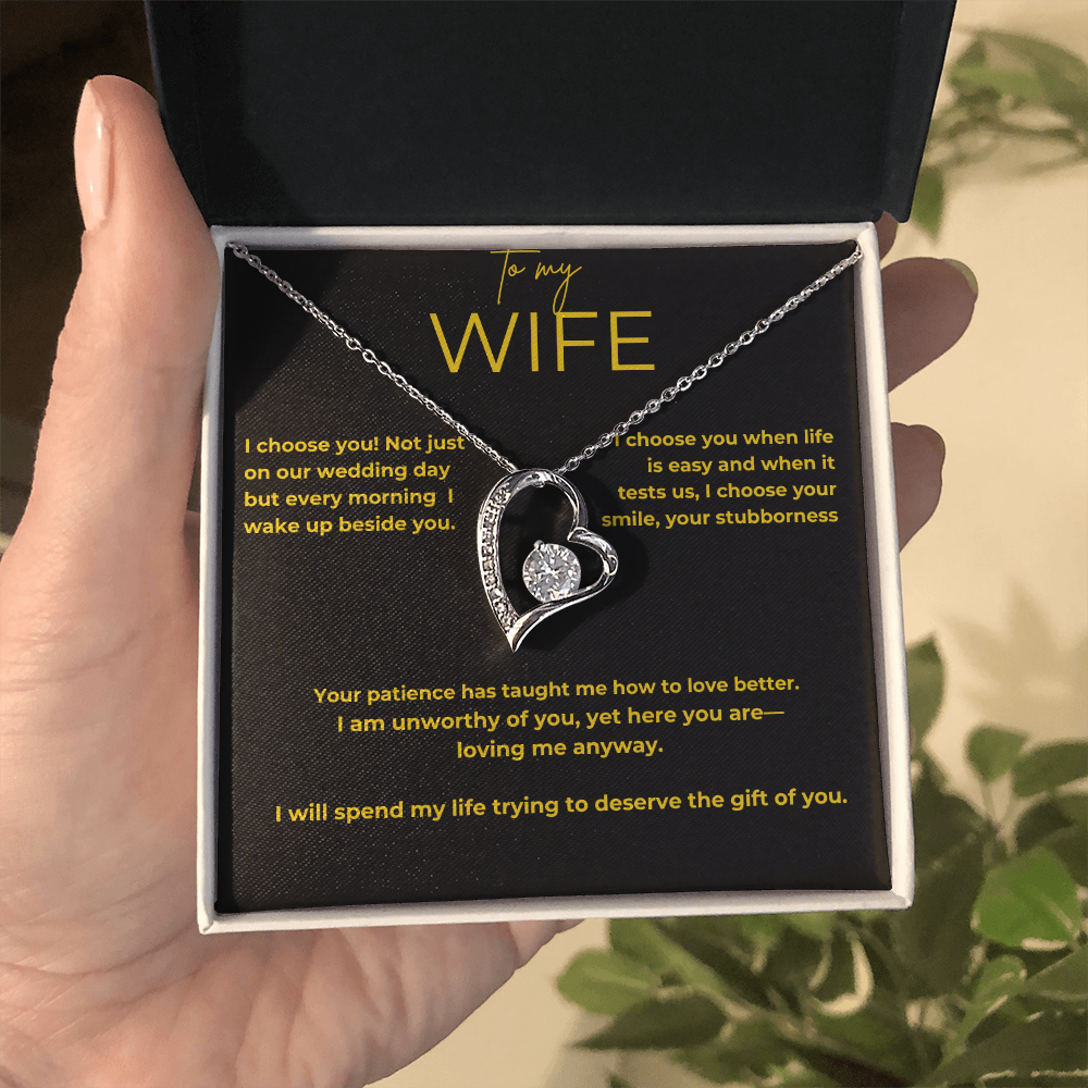 To My Wife – My Choice | Forever Love Necklace Gift