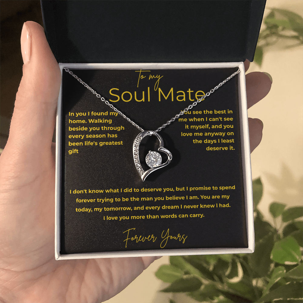 To My Soul Mate – You Are My Home | Forever Love Necklace Gift