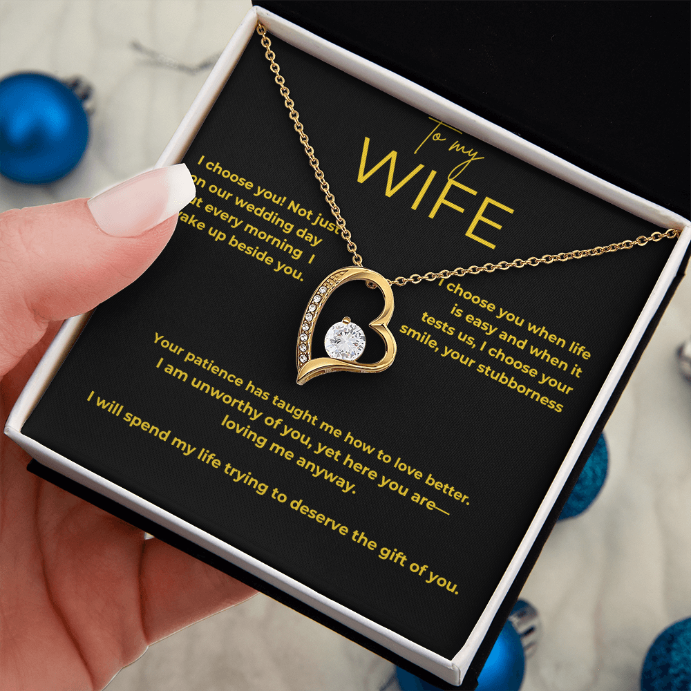 To My Wife – My Choice | Forever Love Necklace Gift