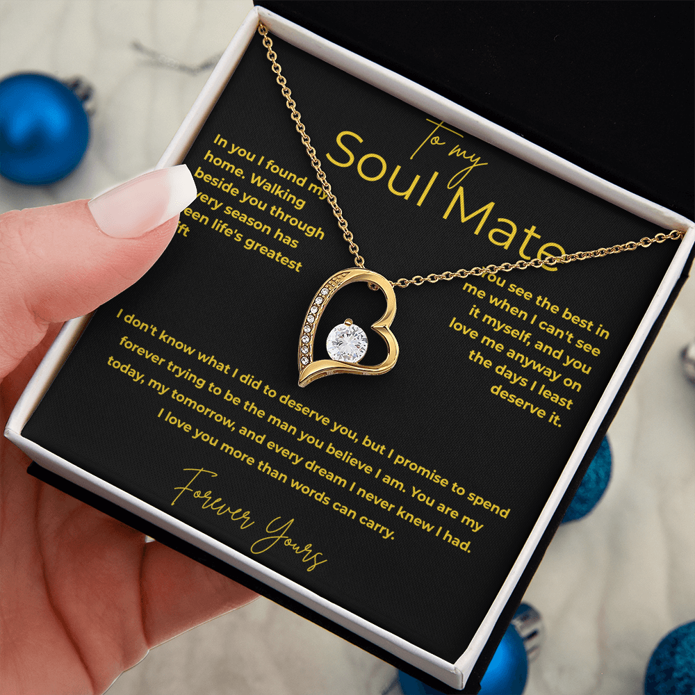 To My Soul Mate – You Are My Home | Forever Love Necklace Gift