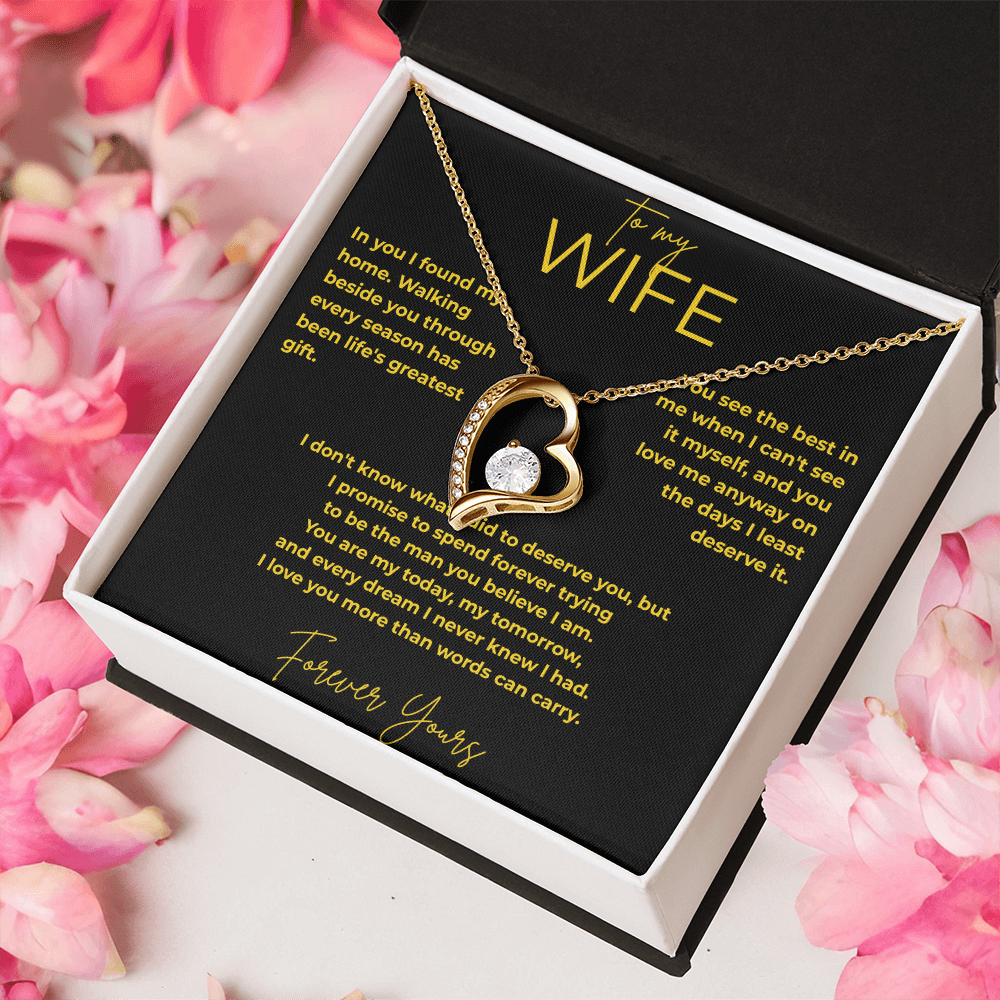 To My Wife – You Are My Home | Forever Love Necklace Gift