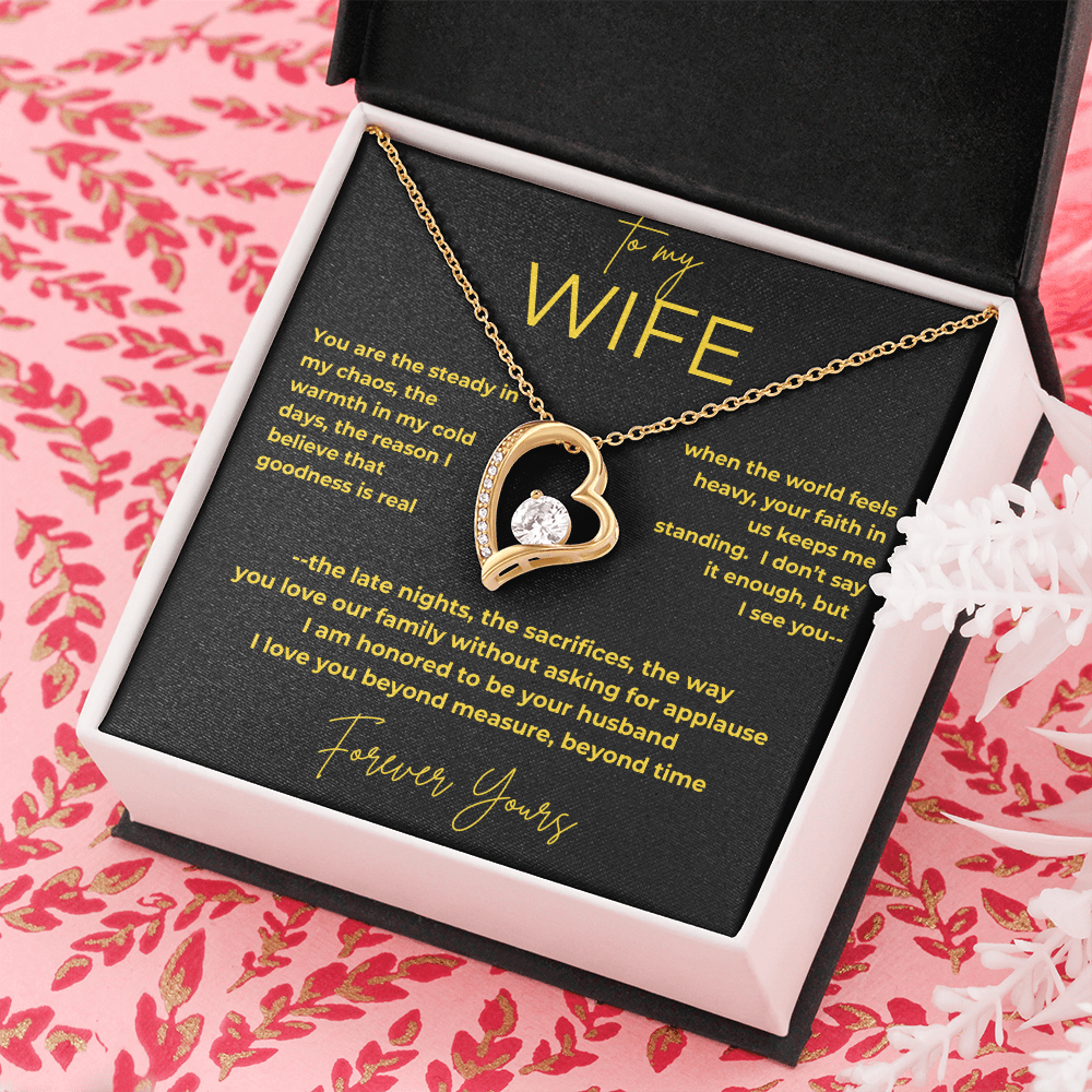 To My Wife – My Anchor | Forever Love Necklace Gift